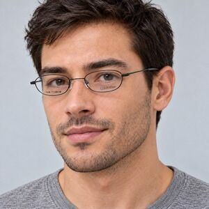Vintage Calvin Klein Titanium Oval y2k Eyeglasses Frames Black 135 Japan‎